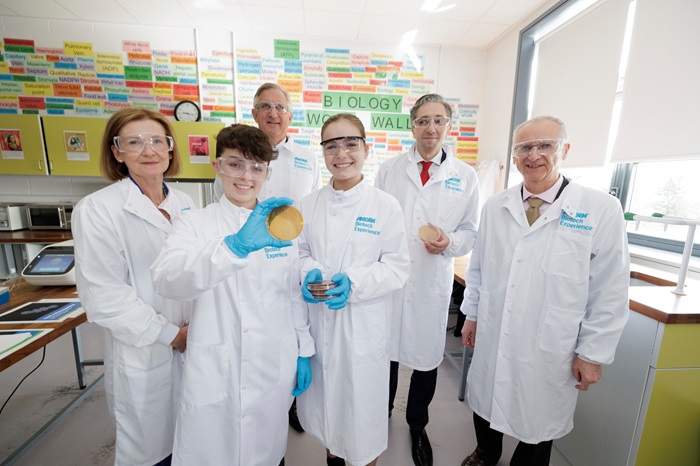 Group of people in while laboratory coats